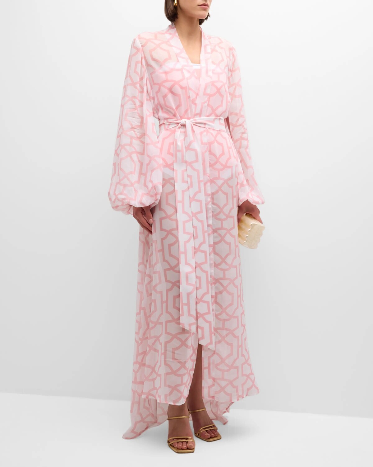 

Двухцветное платье Greta с плиткой Alexandra Miro, цвет Tile Print Pink White