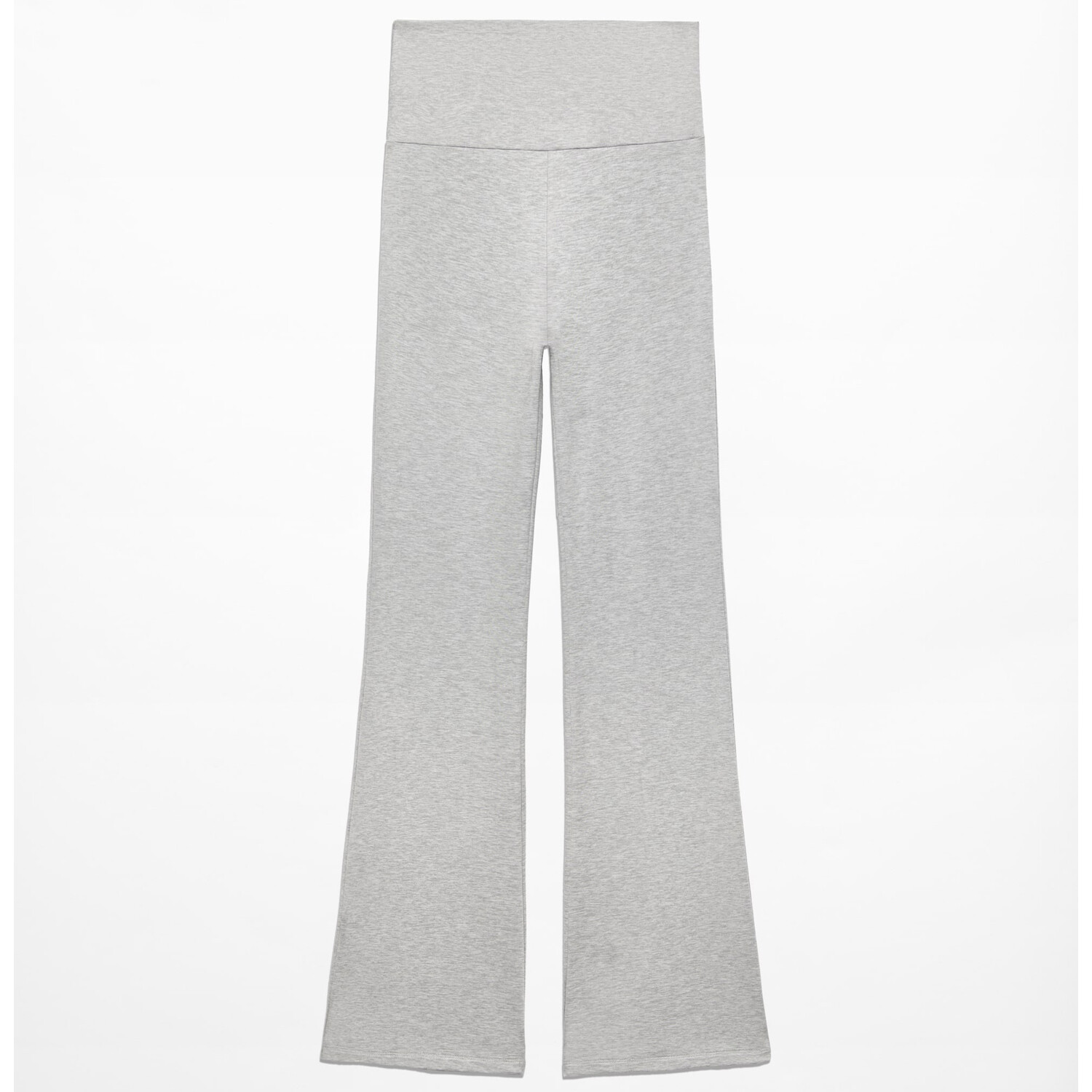 

Брюки Oysho High-rise Comfortlux Flare, серый меланж