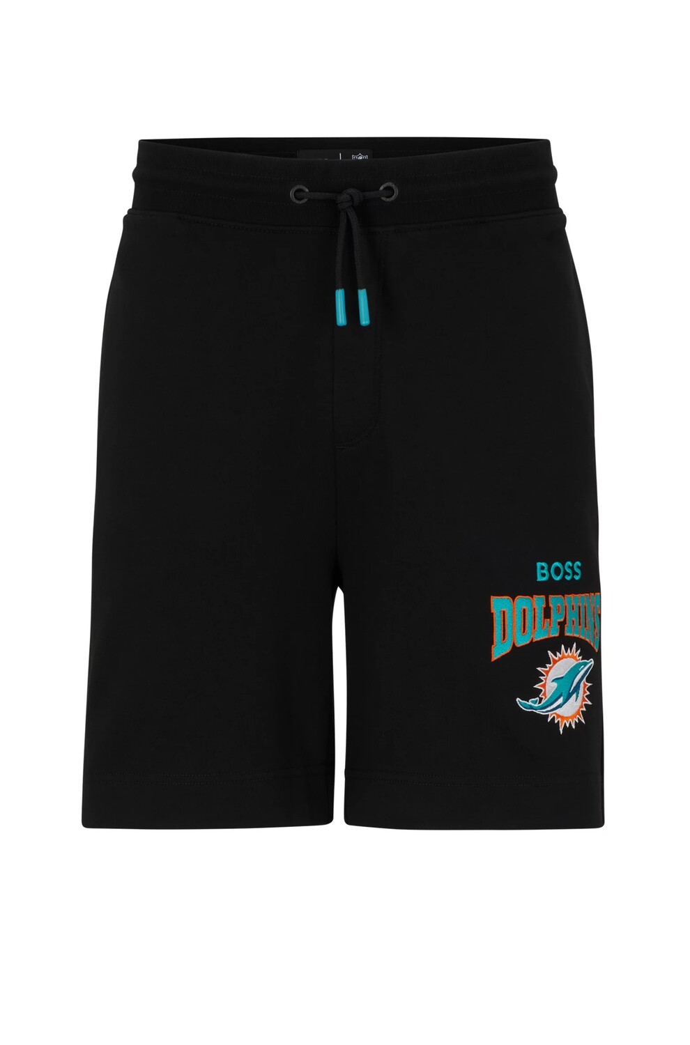 

Шорты Boss X Nfl Cotton-terry With Collaborative Branding Dolphins, черный