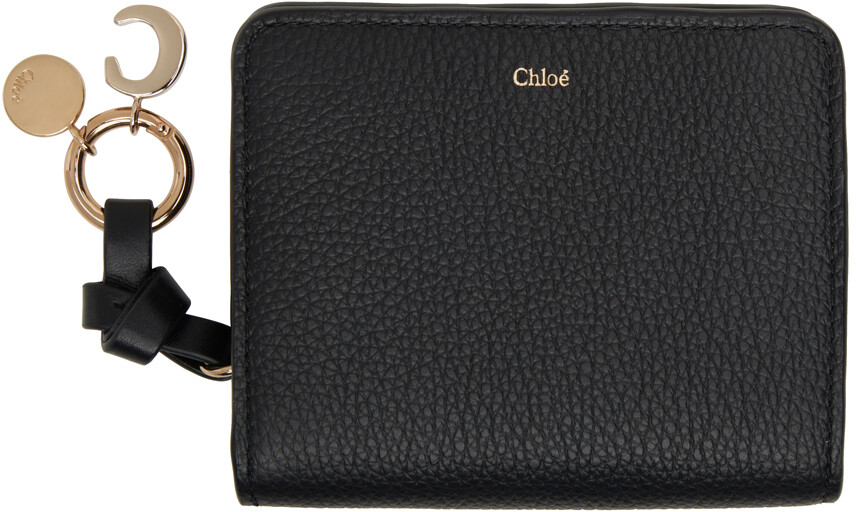 

Компактный кошелек на молнии черного цвета с алфавитом Chloé