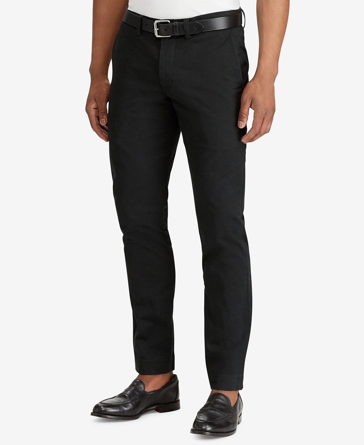Мужские брюки чинос прямого кроя из эластичной ткани Polo Ralph Lauren, черный мужские эластичные брюки чинос прямого кроя polo ralph lauren белый