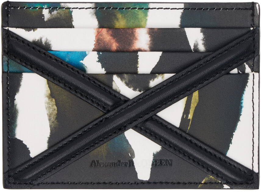 

Визитница The Harness с разноцветным граффити Alexander McQueen