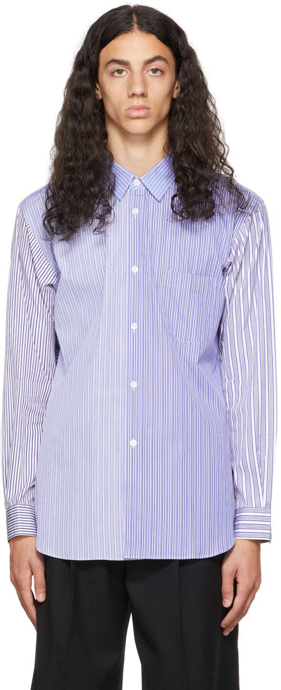 

Рубашка в сине-белую полоску Comme des Garçons Shirt