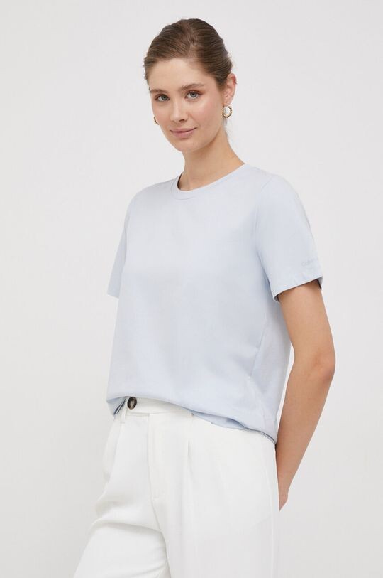 

Хлопковая футболка Calvin Klein, синий