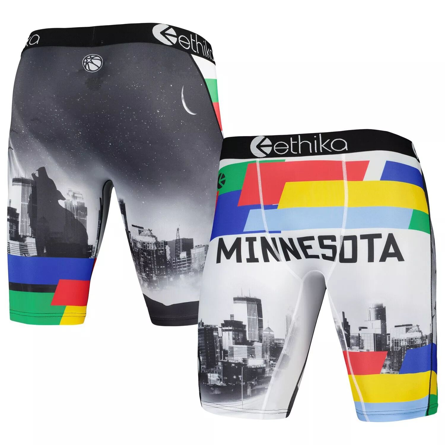 

Мужские боксеры Ethika White Minnesota Timberwolves City Edition
