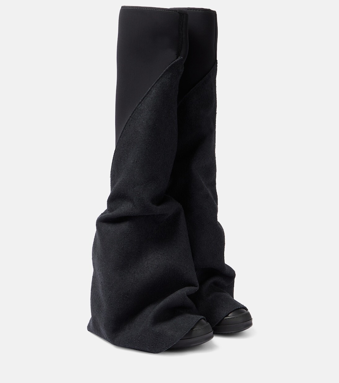

Фетишные сапоги до колена Rick Owens, черный