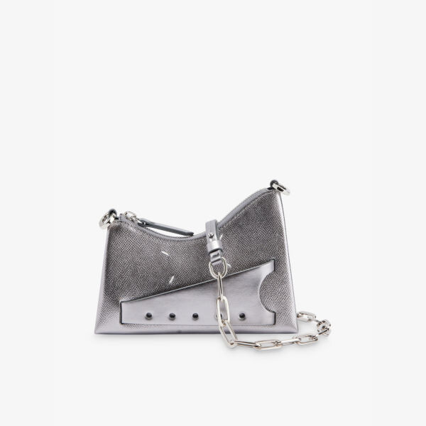 

Сумка через плечо из микрокожи Snatched Hobo Maison Margiela, серый