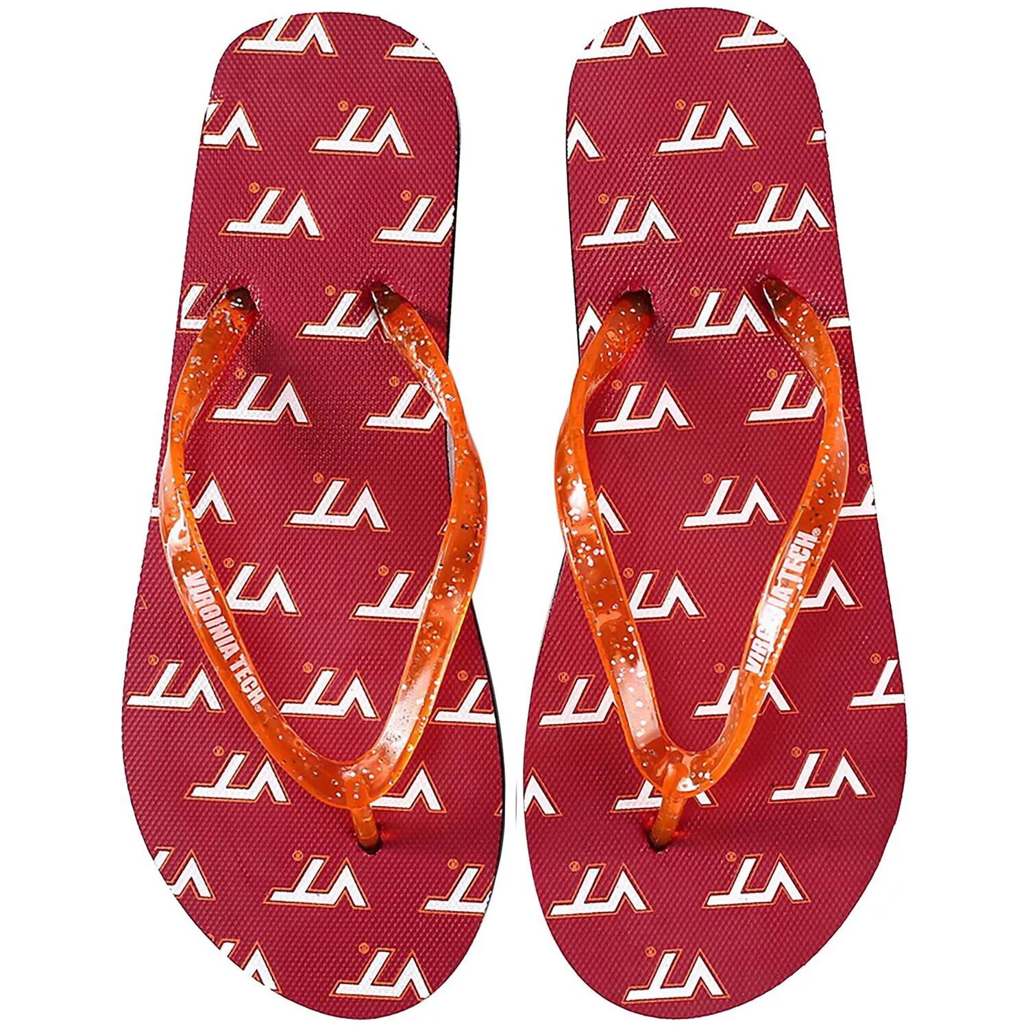 

Женские блестящие вьетнамки FOCO Virginia Tech Hokies