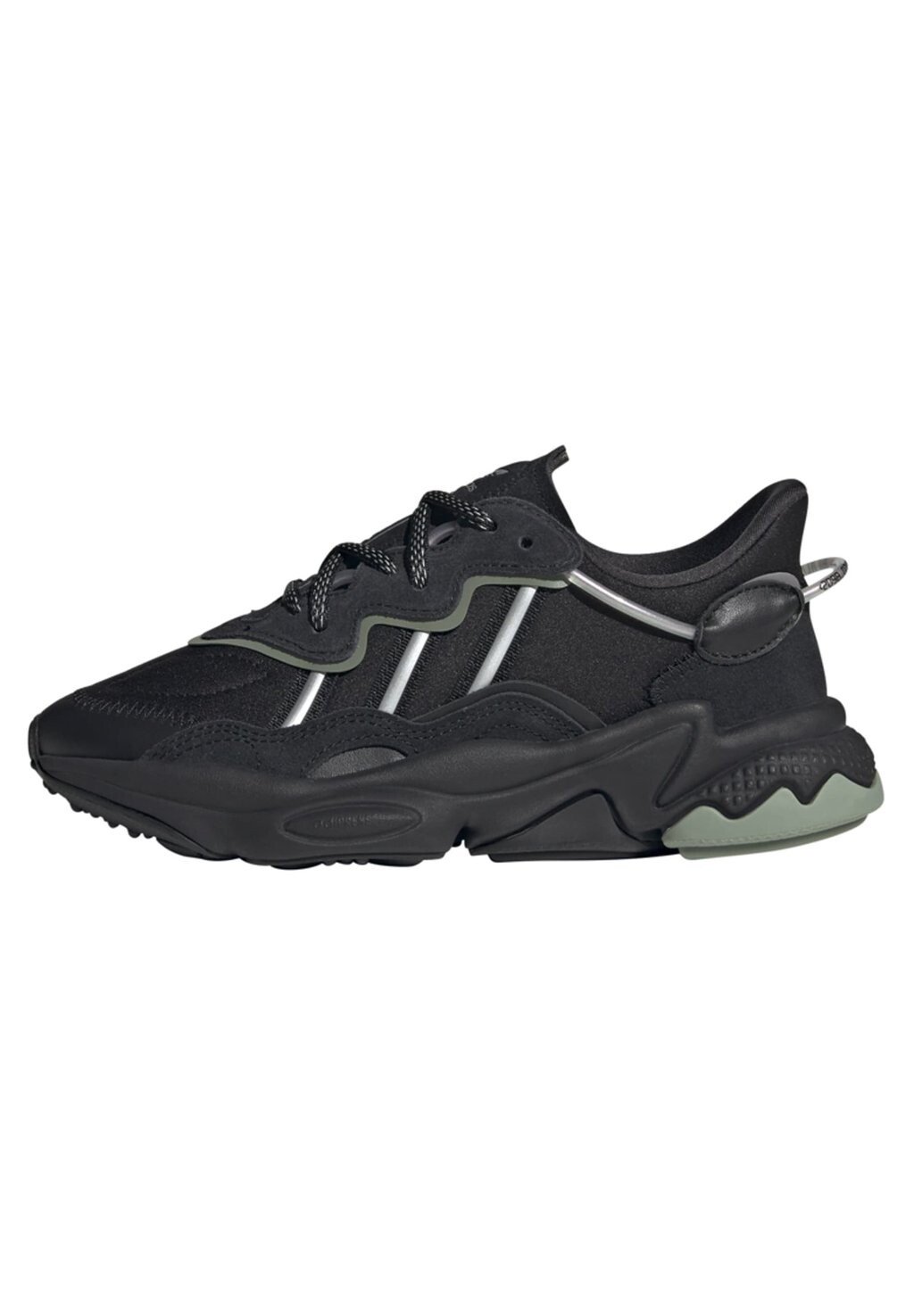 

Низкие кроссовки Ozweego Unisex adidas Originals, цвет core black/core black/silver met.