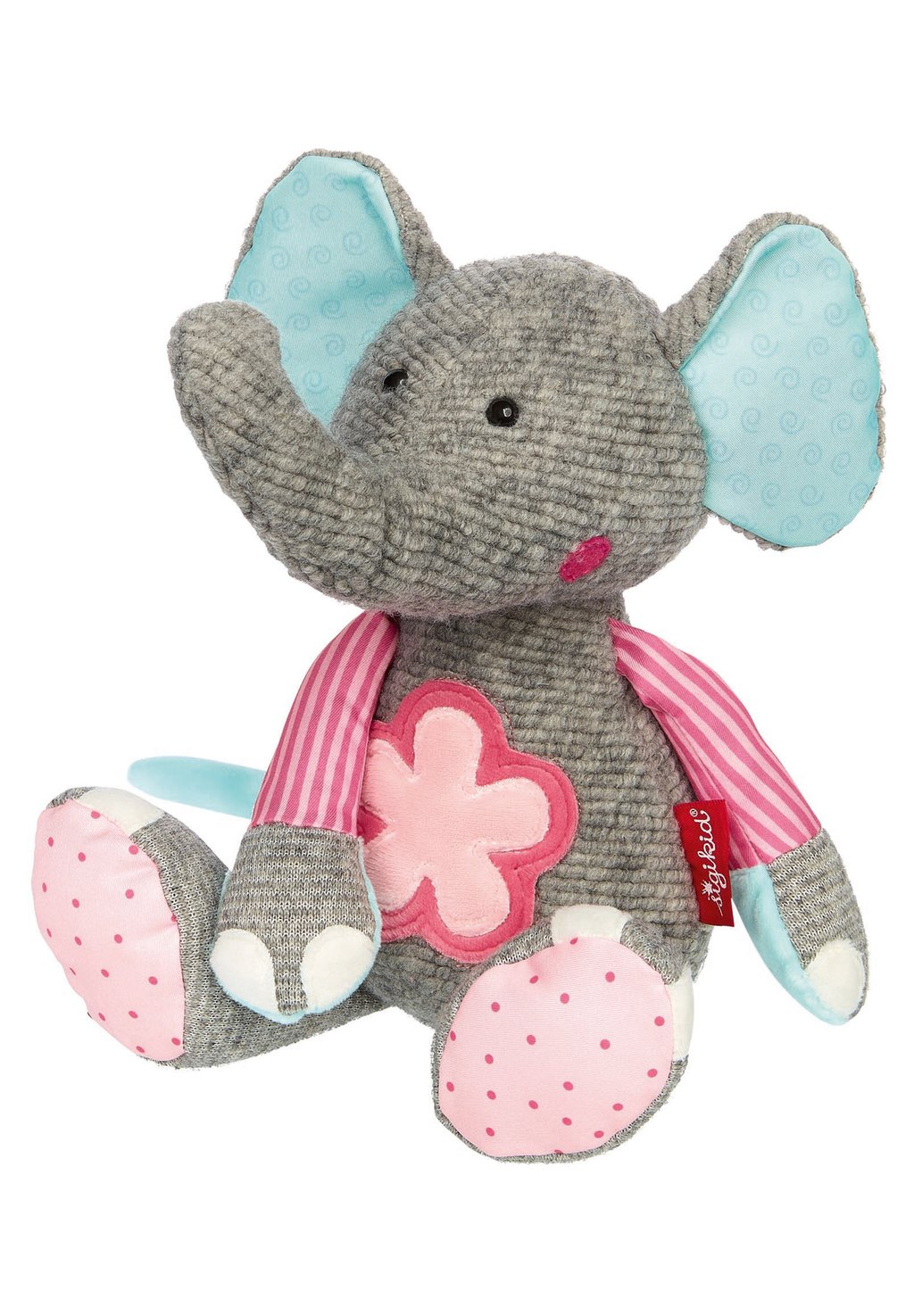Мягкая игрушка ELEFANT PATCHWORK SWEETY sigikid, цвет grau обувь для ползания yalion krabbel elefant цвет elefant grau