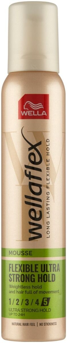 

Wellaflex Flexible Ultra Strong Hold мусс для волос, 200 ml