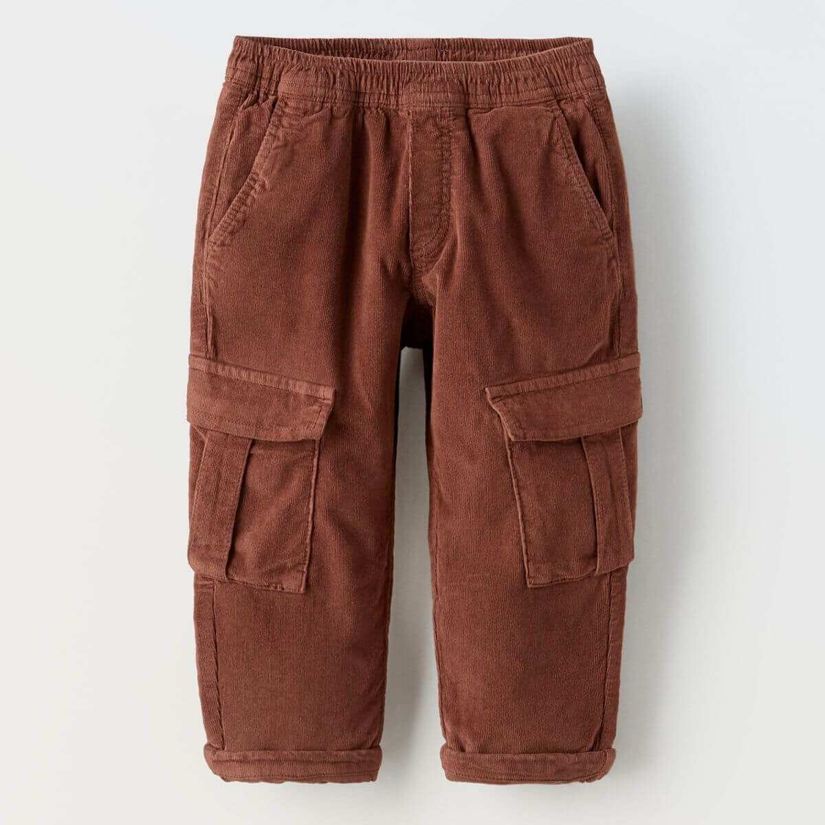

Брюки Zara Lined Needlecord, красно-коричневый