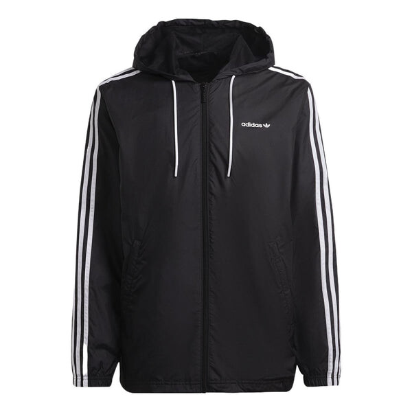 

Куртка Adidas originals Trefoil C Wb Stripe Sports Hooded Black, Черный