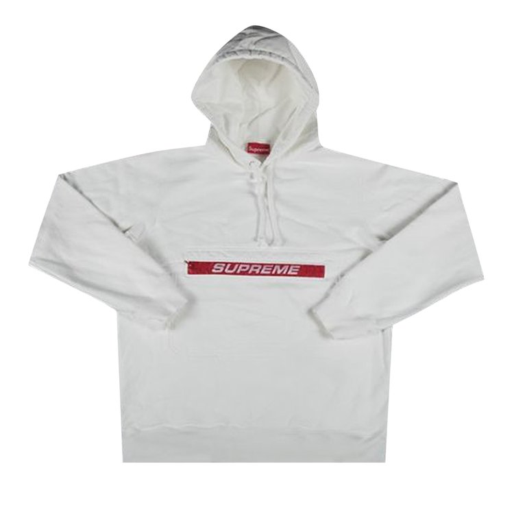 Заказать Толстовка Supreme Zip Pouch Hooded Sweatshirt 'White