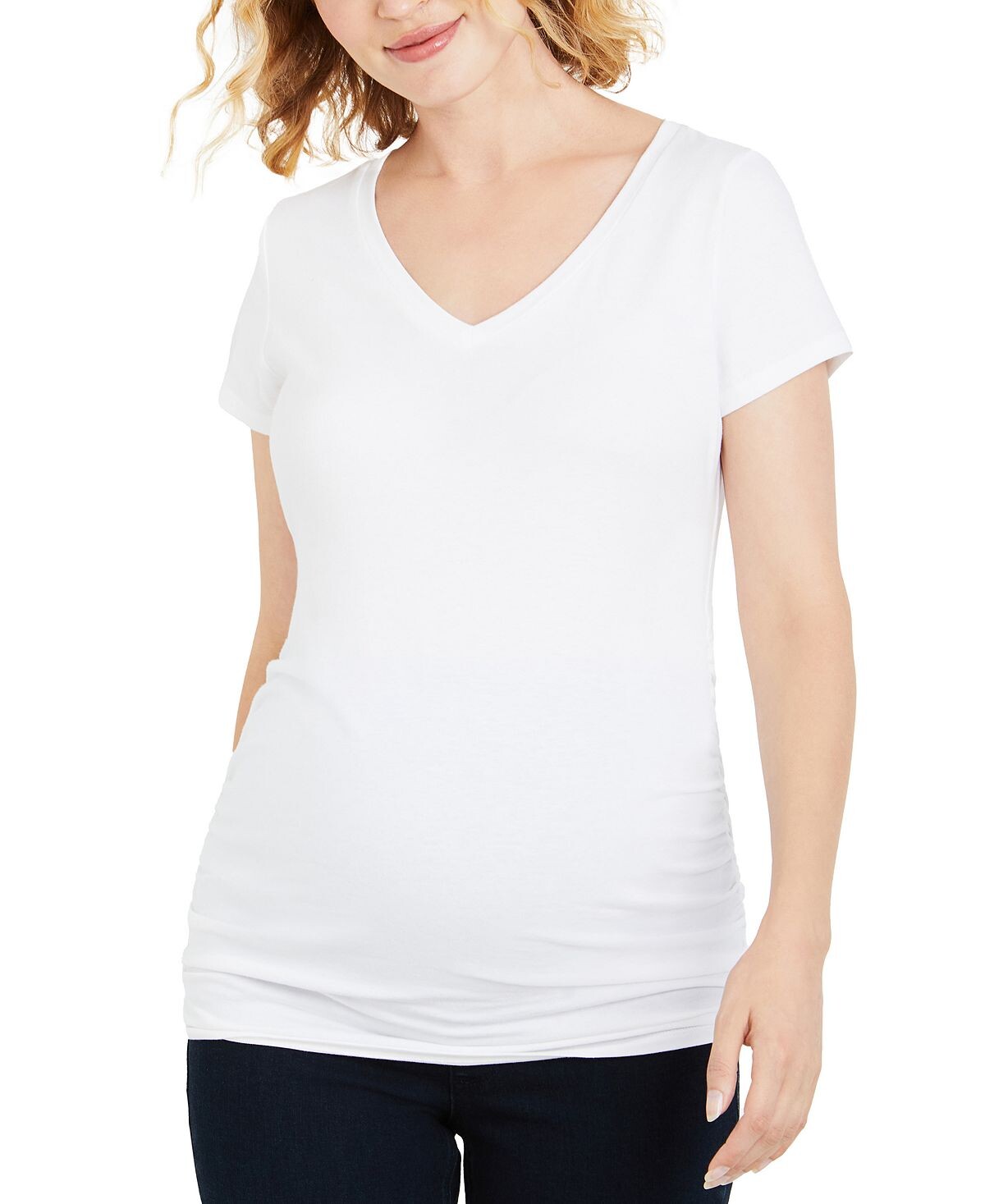 

Футболка с рюшами Motherhood Maternity, белый