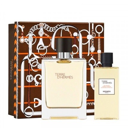 

Hermès Подарочный набор Terre D'Hermes, туалетная вода, спрей и гель для душа, коробка