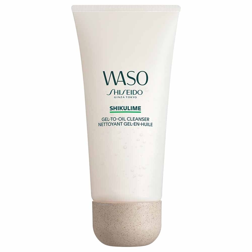 

Shiseido Waso Shikulime Gel-to-Oil Cleanser гибридное средство для снятия макияжа и гель для умывания лица 125мл