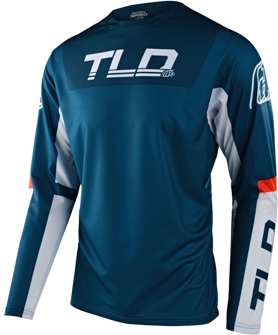 

Джерси Troy Lee Designs Sprint Fractura для велосипеда, сине-оранжевые