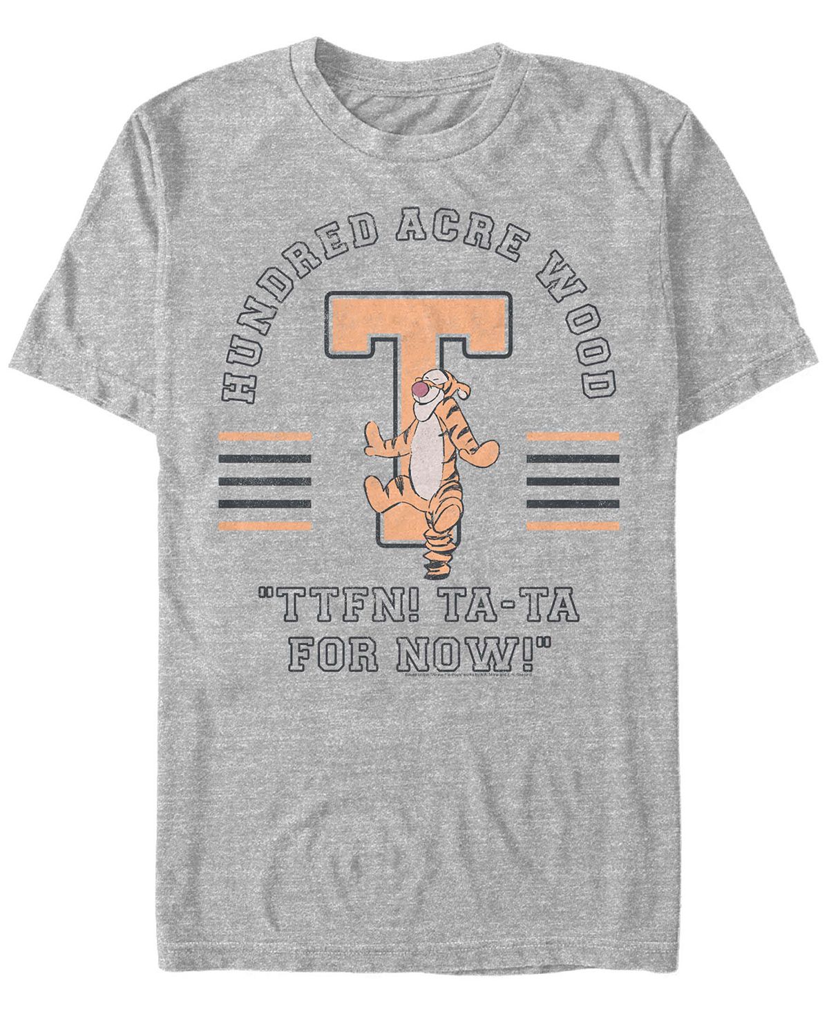 Мужская футболка tigger collegiate с коротким рукавом Fifth Sun, мульти мужская футболка с коротким рукавом piglet collegiate fifth sun мульти