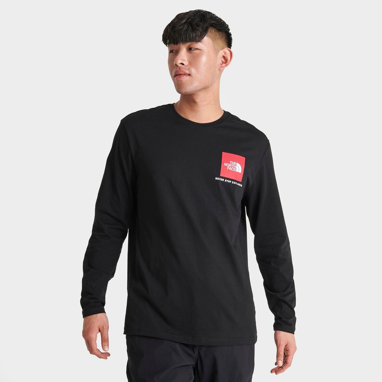 

Мужская футболка с длинным рукавом The North Face Small Box Logo NSE, черный