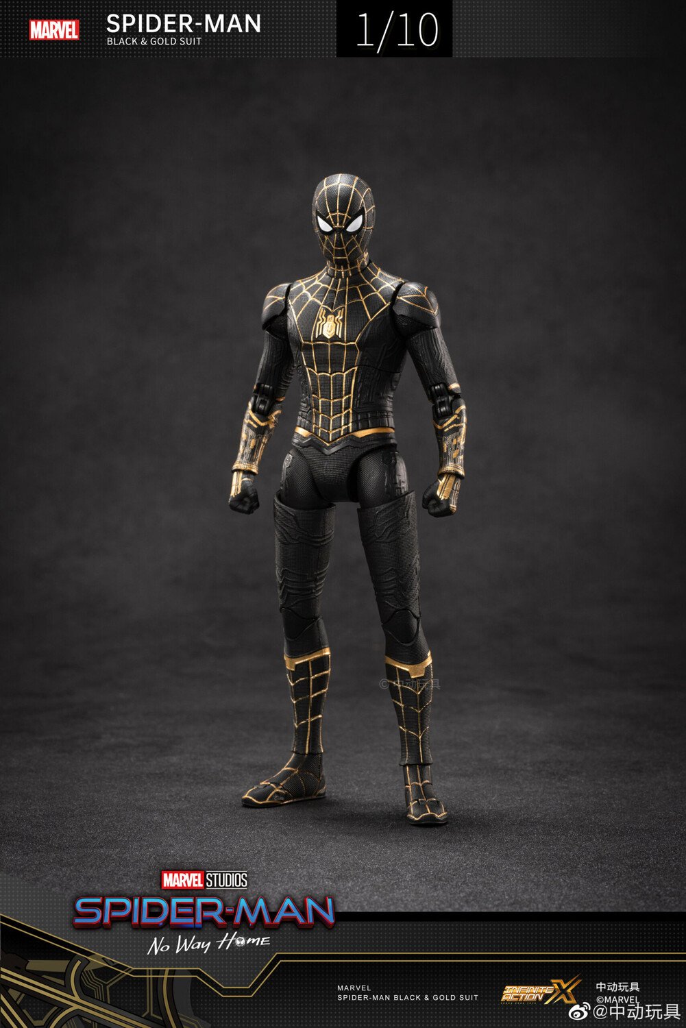 

Коллекционная фигурка ZD Toys Spider-Man (Black & Gold Suit) 1:10 Scale