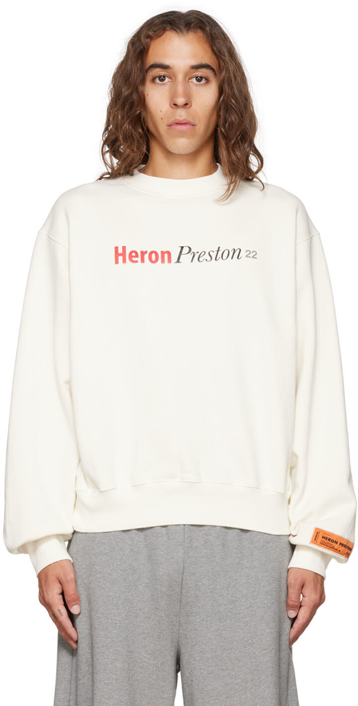 

Толстовка White Heron с цензурой Heron Preston, Серый