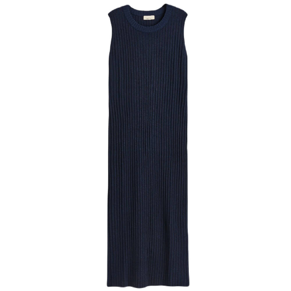 

Платье H&M Cashmere-blend Rib-knit, темно-синий