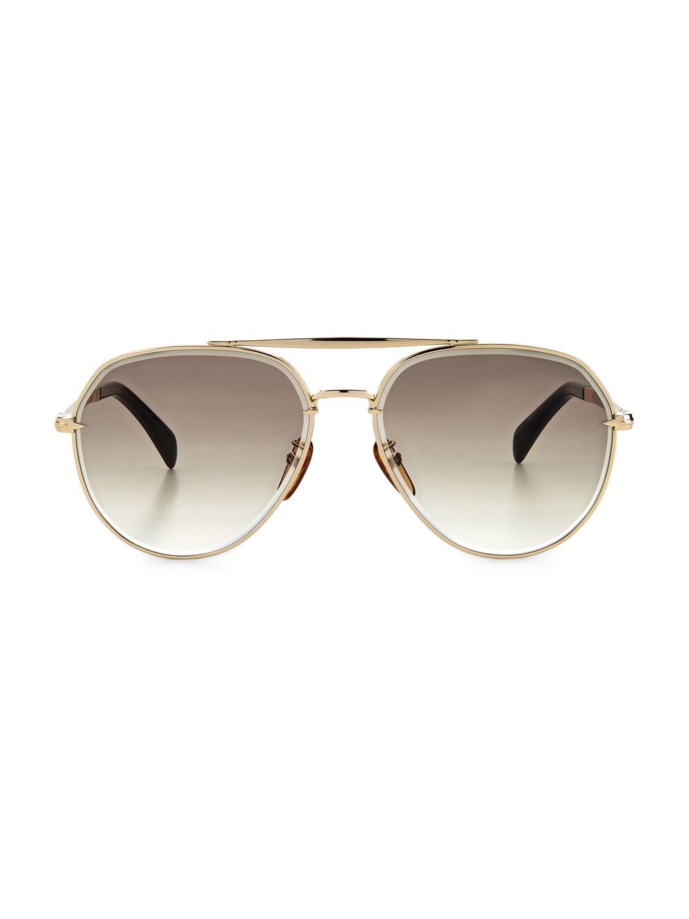 

Солнцезащитные очки-авиаторы Gold Haven 61MM David Beckham, золотой