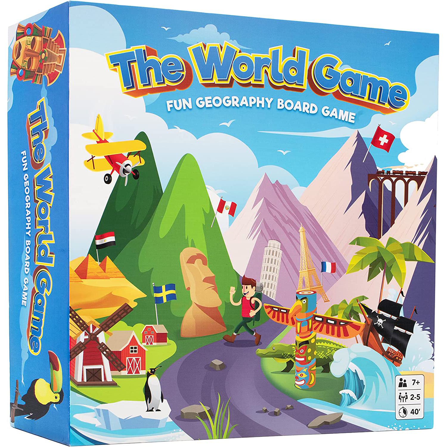 Настольная игра The World Game: Fun Geography модель гоночного рельса с 5 автомобилями обучающие игрушки настольная игра приключения мозг механический поезд игрушка для детей мальч