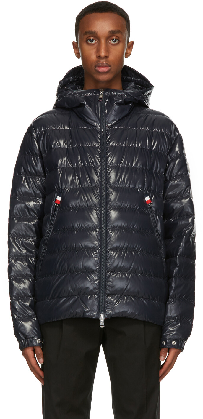 

Темно-синяя пуховая куртка Blesle Moncler