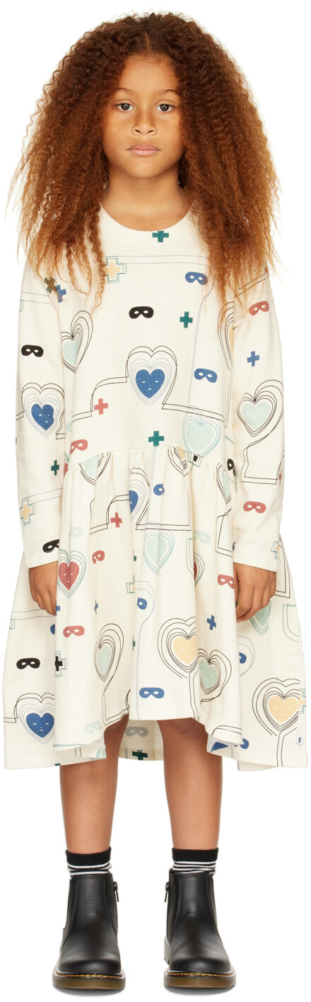 

Детское платье Off-White Hearts & Masks Lines Luna Beau Loves