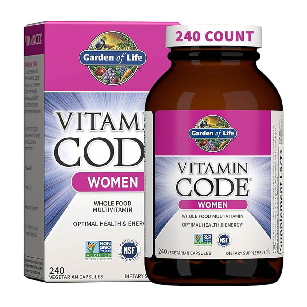 Мультивитамины для женщин Garden Of Life (240 капсул) garden of life vitamin code мультивитамины из цельных продуктов для женщин 240 вегетарианских капсул