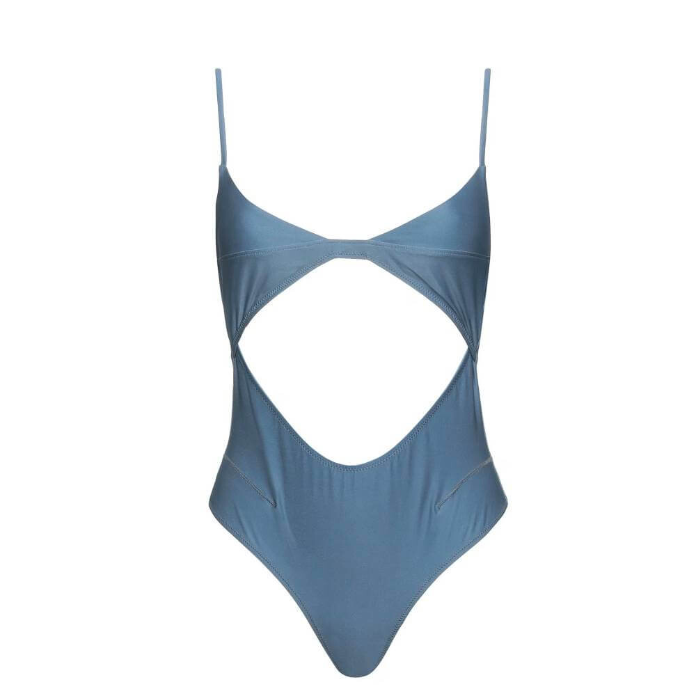 

Купальник Jacquemus One-piece, серо-синий