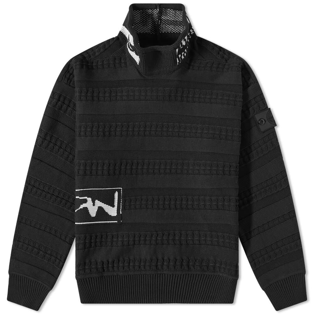 

Джемпер Stone Island Shadow Project Fair Isle Arron Mock Neck, Черный