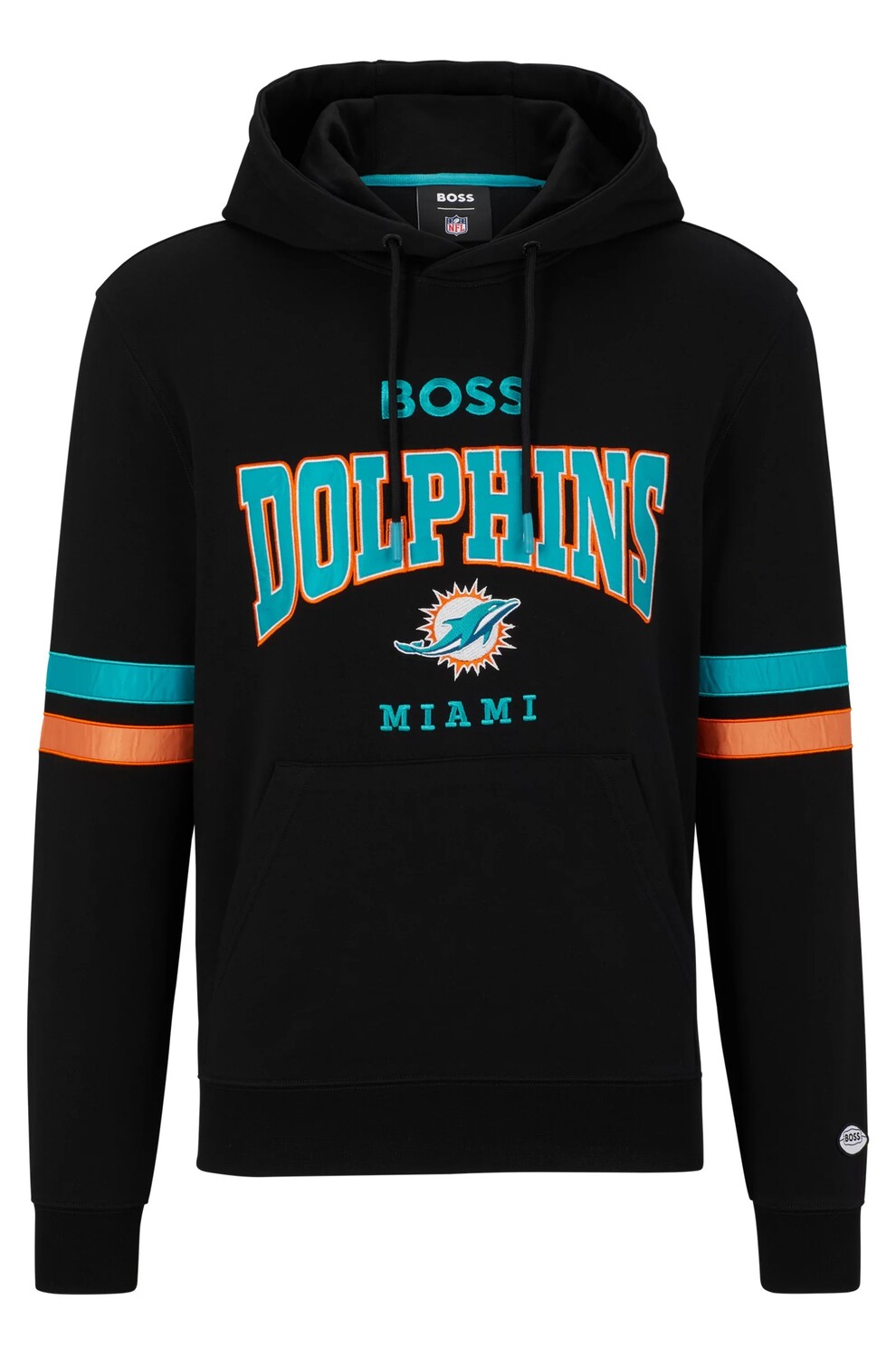 

Толстовка Boss X Nfl Cotton-terry With Collaborative Branding Dolphins, черный