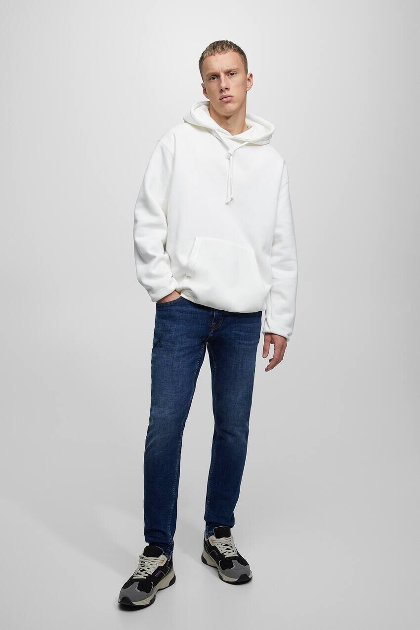 

Базовые синие джинсы скинни Pull&Bear, синий