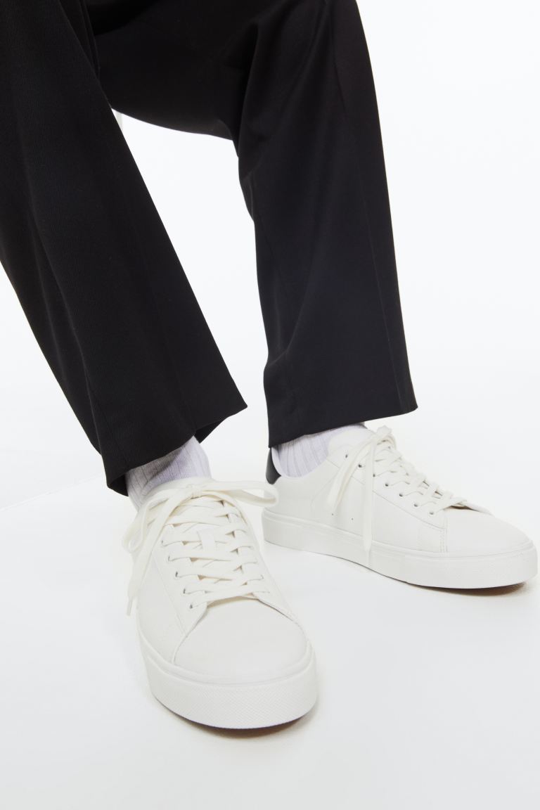 Спортивная обувь H&M, белый черный кроссовки h