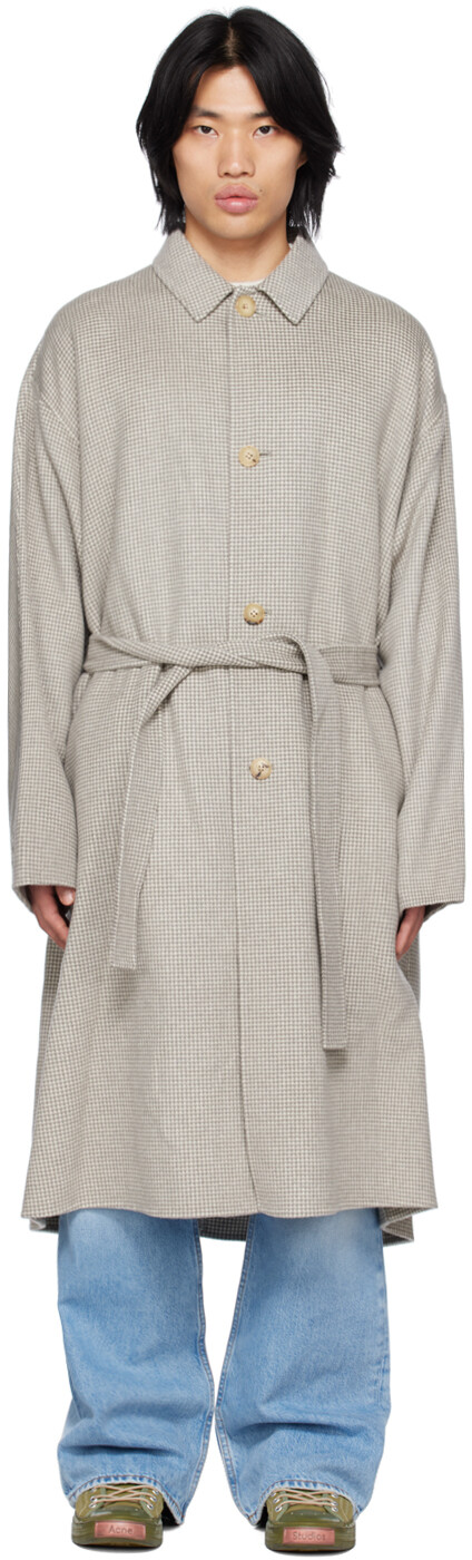 

Серо-белое пальто в ломаную клетку Acne Studios