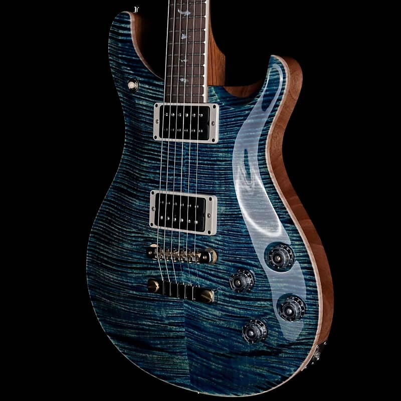 

PRS Wood Library McCarty 594 Flame 10 Верхняя бразильская доска River Blue Wood Library McCarty 594 Flame 10 Top Brazilian Board River Blue