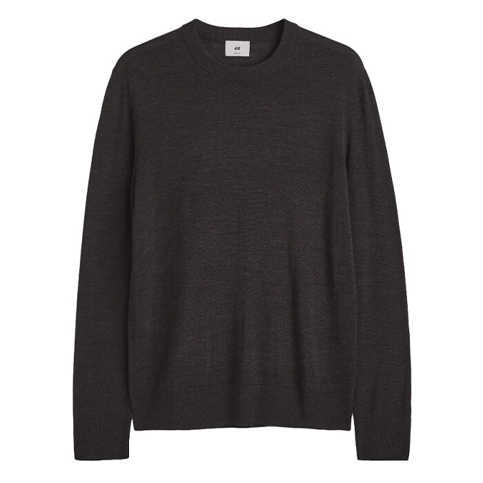 

Джемпер H&M Merino Wool, темно-коричневый