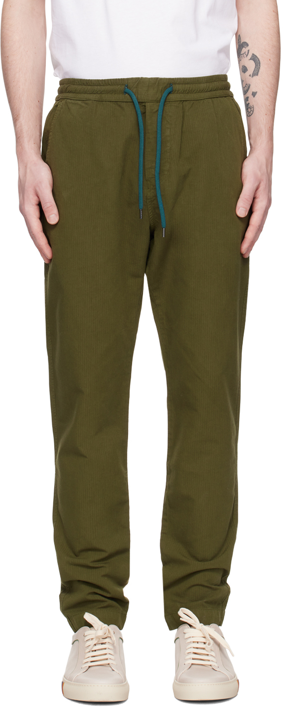 Зеленые брюки с кулиской PS by Paul Smith