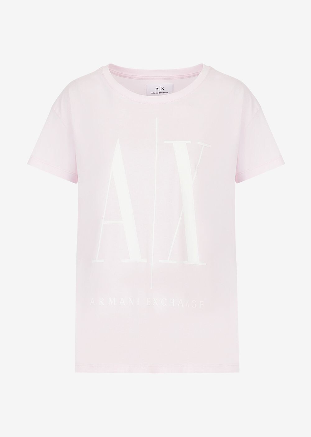 

Футболка Icon с логотипом бойфренда Armani Exchange, розовый