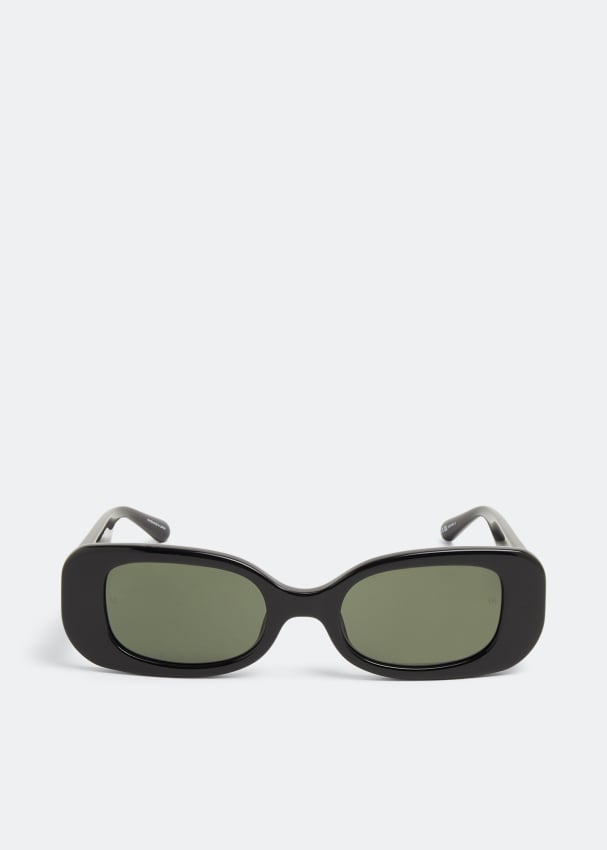 Солнечные очки LINDA FARROW Lola sunglasses, черный солнцезащитные очки linda farrow круглые оправа металл