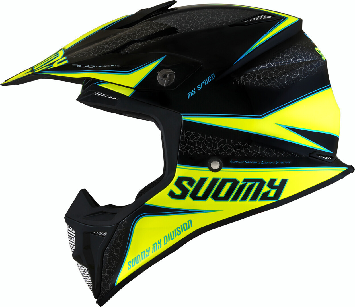 

Suomy MX Speed Transition MIPS Шлем мотокросса, черный/желтый