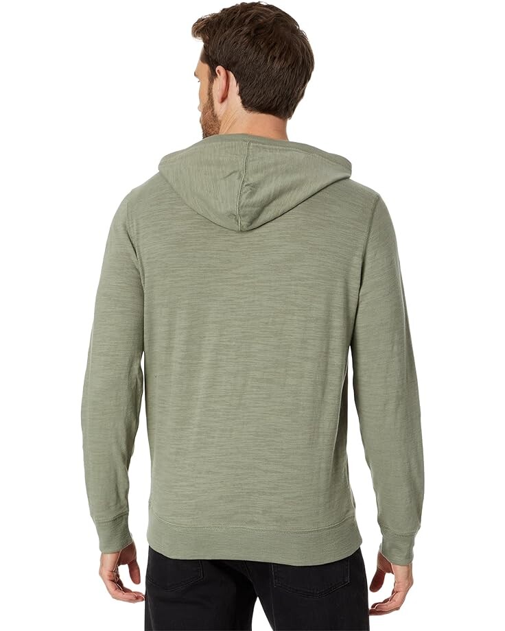 

Худи Faherty Sunwashed Slub Hoodie, цвет Trail Olive