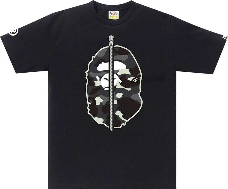 

Футболка BAPE City Camo 2nd Ape Tee 'Black/Black', черный