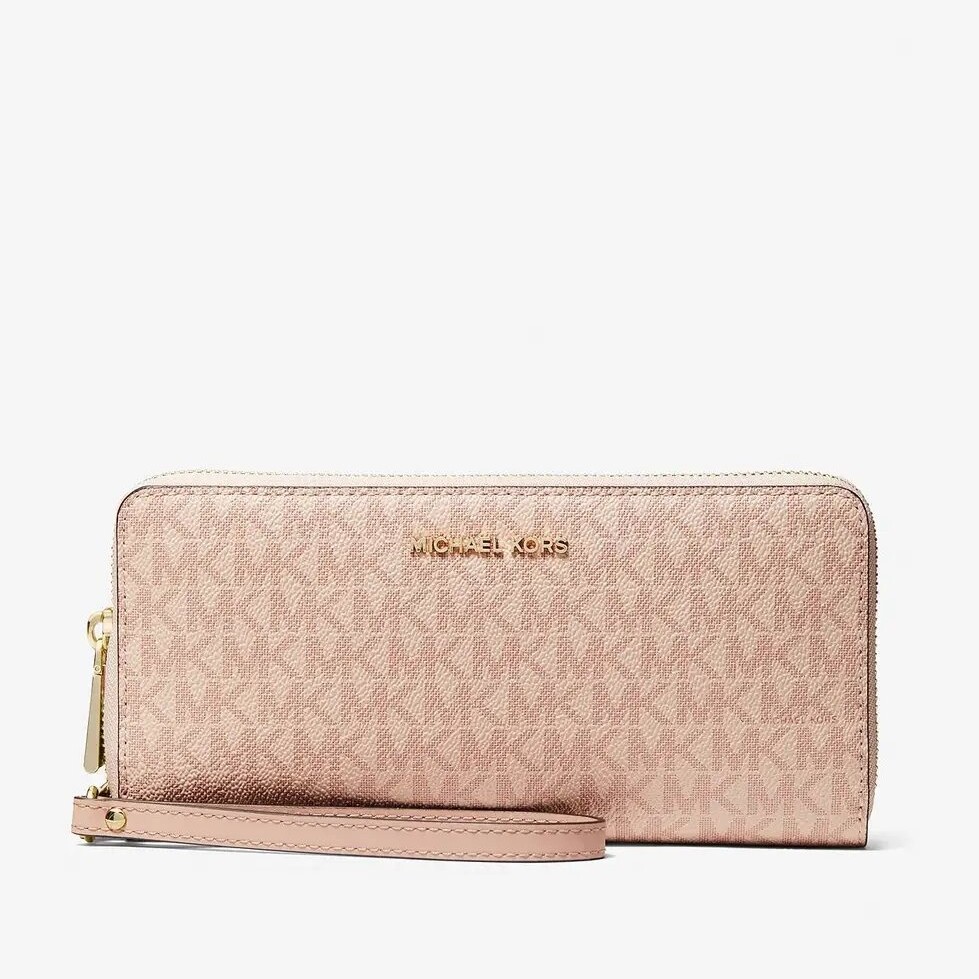 

Кошелек Michael Michael Kors Large Logo Continental, светло-розовый