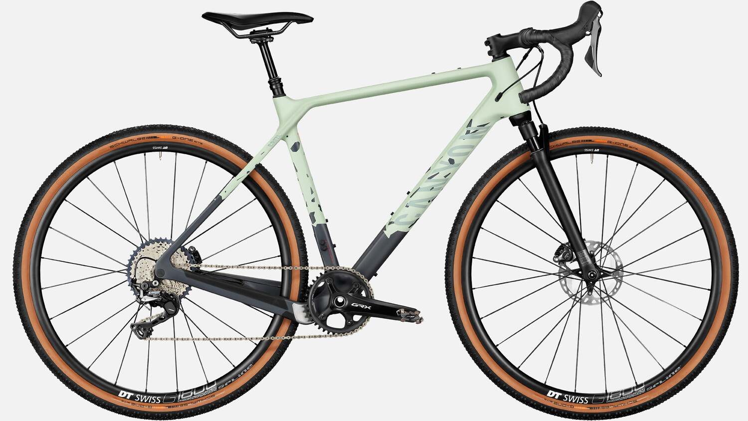 

Гравийный велосипед Canyon Grizl CF SL 8 Suspension 1by, черный, зеленый