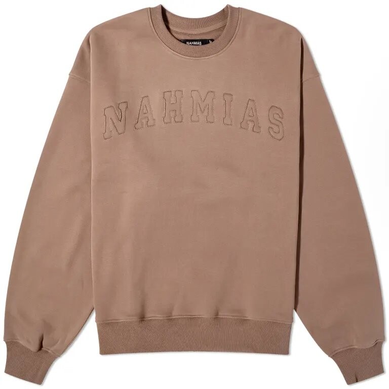

Свитшот Nahmias Varsity Crew, коричневый
