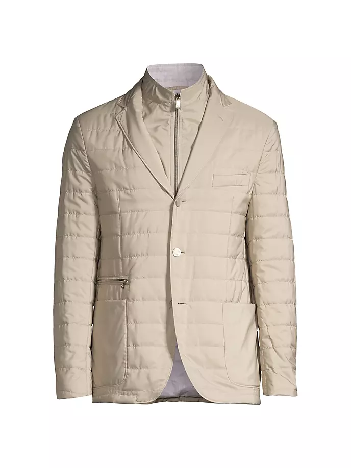 

Стеганая куртка ID Milestone Corneliani, цвет tan
